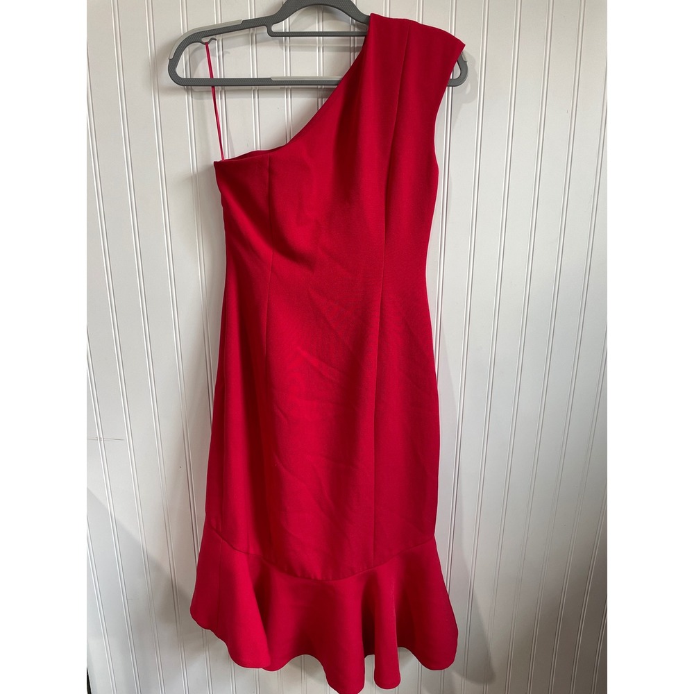 KEEPSAKE the Label One-Shoulder Red Ruffle Dress - Picture 6 of 13